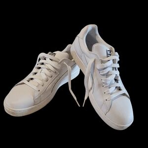 PUMA Men's Basket II Low Top White Sneaker‎ 10.5